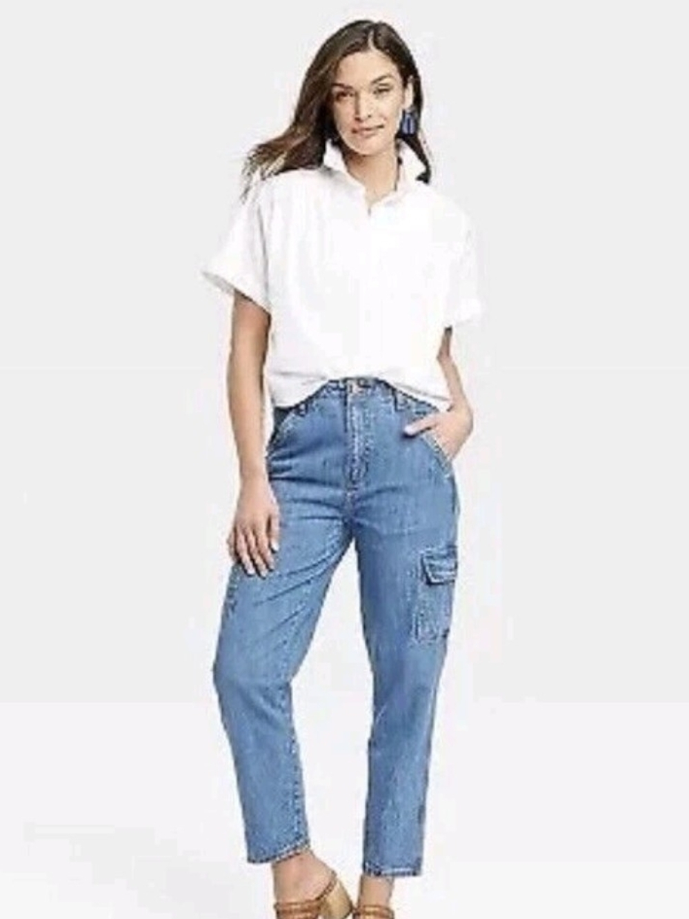 Women's Mid-Rise Boyfriend Jeans - Universal Thread Jeans Medium Blue 2